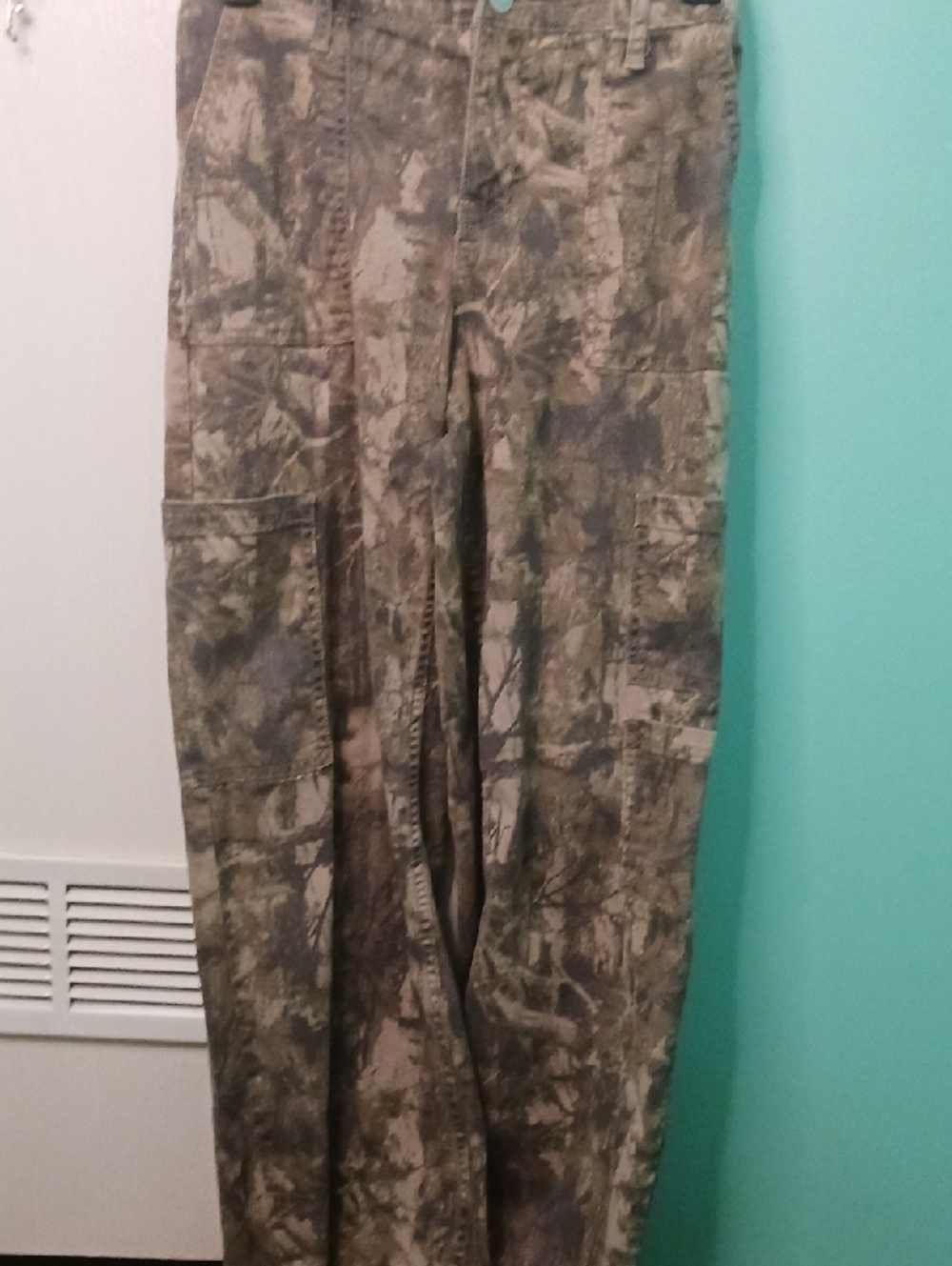 No Boundaries Camouflage Cargo Pants in Green and Brown
